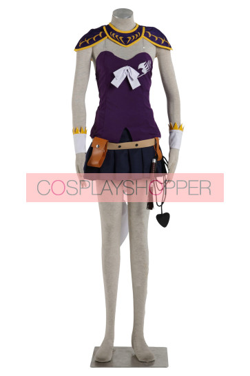 Fairy Tail Lucy Heartfilia Cosplay Costume (Purple)