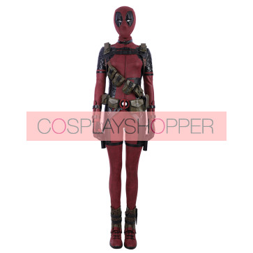 Deadpool Lady Deadpool Wanda Wilson Cosplay CostumeWith Boots