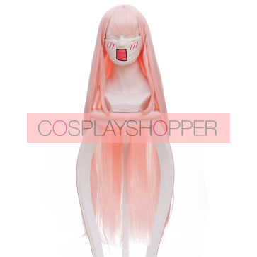 Pink 100cm Darling in the Franxx Zero Two Code:002 Cosplay Wig