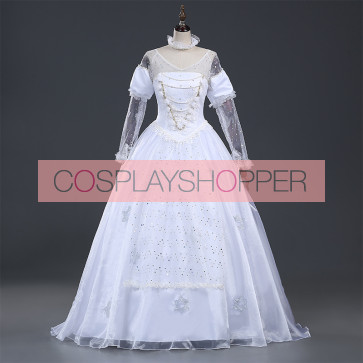 Alice in Wonderland 2 The White Queen Cosplay Costume