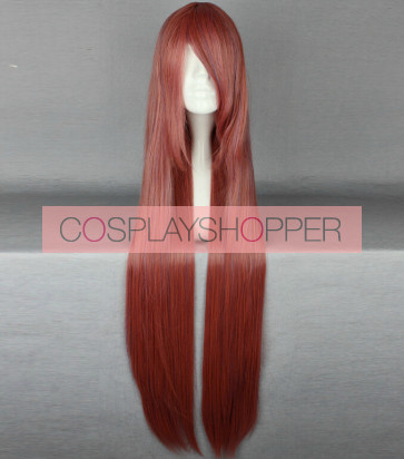 Red 100cm A Certain Magical Index Awaki Musujime Cosplay Wig