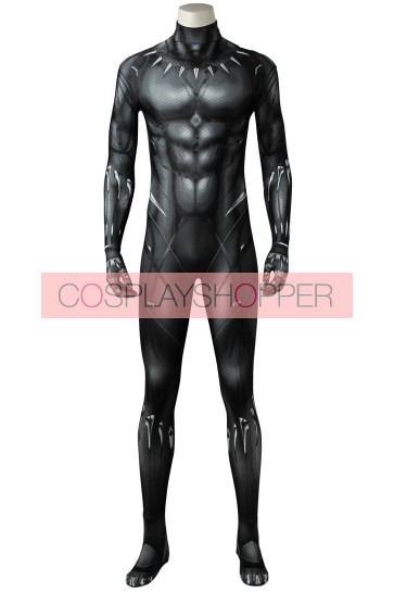 2018 Movie Black Panther Jumpsuit Cosplay Costume
