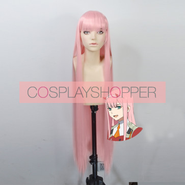 Pink 100cm Darling in the Franxx Zero Two Code:002 Cosplay Wig