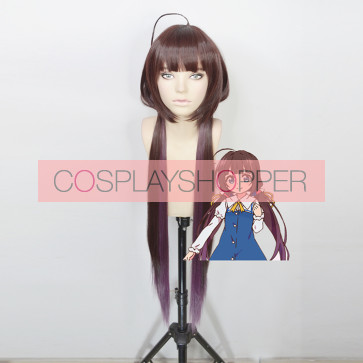 Brown 100cm The Ryuo's Work is Never Done! Ai Hinatsuru Cosplay Wig