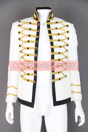 Michael Jackson White Jacket Cosplay Costume