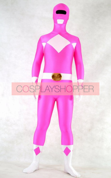 Rose Spandex Power Rangers Superhero Zentai Bodysuit Costume