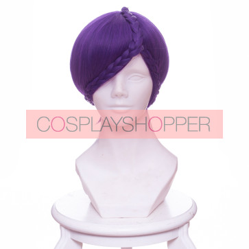 Purple 30cm Land of the Lustrous Amethyst Cosplay Wig