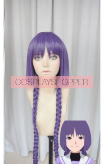 Purple 100cm Boruto Sumire Kakei Cosplay Wig