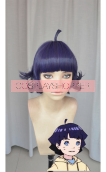 Purple 30cm Boruto Himawari Uzumaki Cosplay Wig