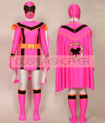 Pink Power Rangers Mystic Uniform Spandex Zentai Costume