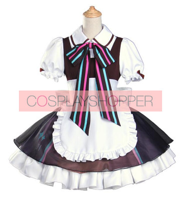 Vocaloid Kaito Cafe Maid Cosplay Costume 