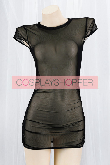 Sexy Black Transparent Dress