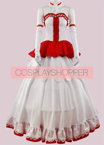 Sword Art Online Yuuki Asuna Dress Cosplay Costume