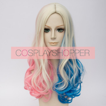 55cm Suicide Squad Harley Quinn Cosplay Wig
