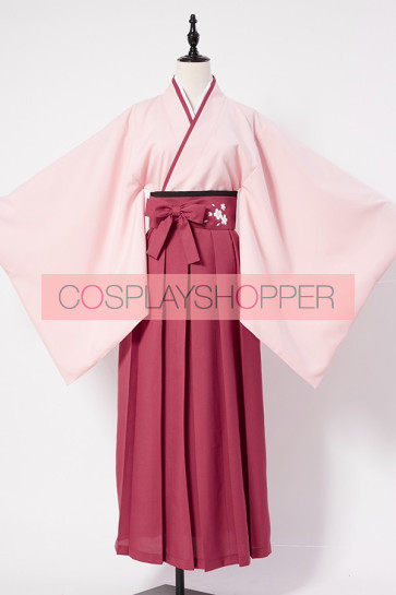 Fate/Grand Order Souji Okita Sakura Saber Kimono Cosplay Costume