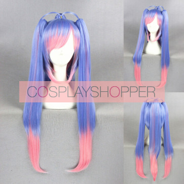 Blue and Pink 70cm Kantai Collection E19 Cosplay Wig