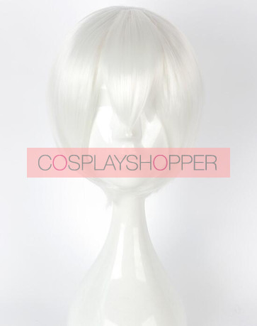 White 30cm Nier: Automata 9S Cosplay Wig