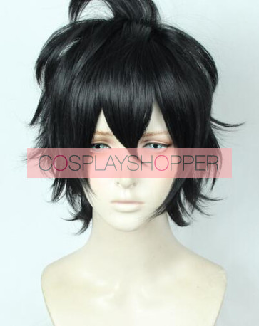 Black 35cm Black Clover Yuno Cosplay Wig