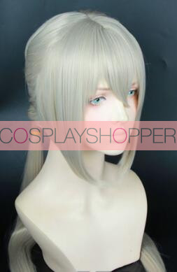 Grey 50cm Fate/Grand Order Bedivere Cosplay Wig