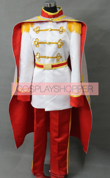 Cinderella Prince Charming Cosplay Costume - White Edition