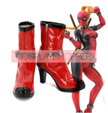 Deadpool Female Version Cosplay Boots