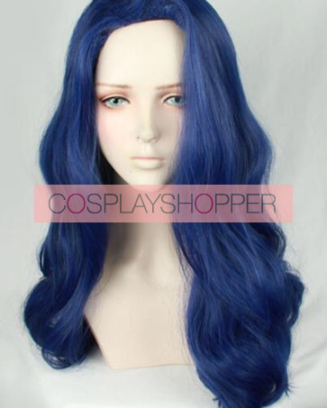 Blue 60cm ACCA: 13-Territory Inspection Dept. Mauve Cosplay Wig