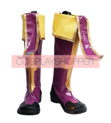 Blazblue Jin Kisaragi Purple Cosplay Boots