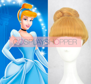 30cm Blonde Cinderella Cosplay Wig