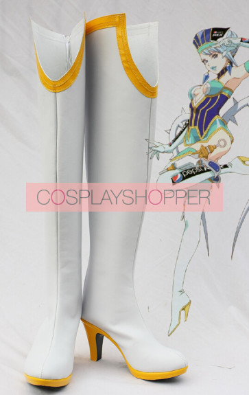 Tiger & Bunny Karina Lyle Blue Rose White Cosplay Boots