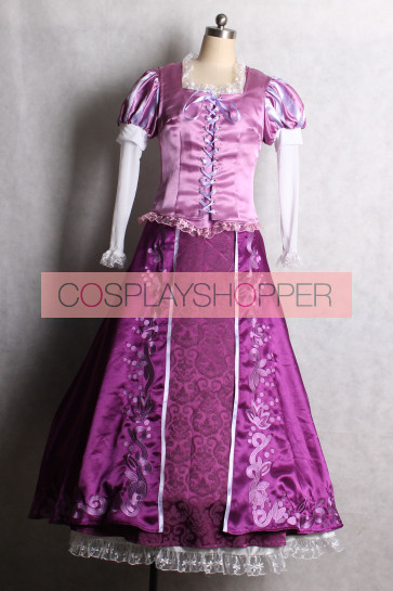Tangled Rapunzel Princess Purple Cosplay Dress