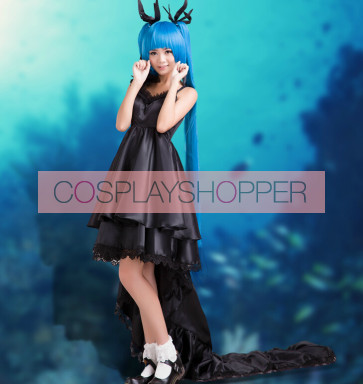Vocaloid 3 Hatsune Miku Black Dress Cosplay Costume