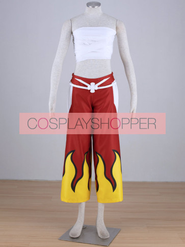 Fairy Tail Erza Scarlet Red Flame Cosplay Costume