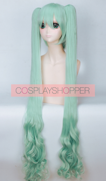 Green 120cm Vocaloid Hatsune Miku: Mid-Autumn Moon Ver.Cosplay Wig