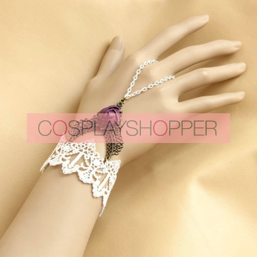 Beautiful Handmade Lace Rose Lolita Wrist Strap
