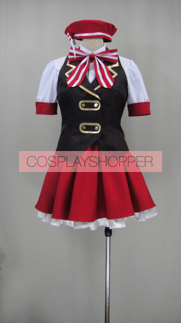 Is the Order a Rabbit? Cocoa Hoto Cosplay Costume (Red Skirt)