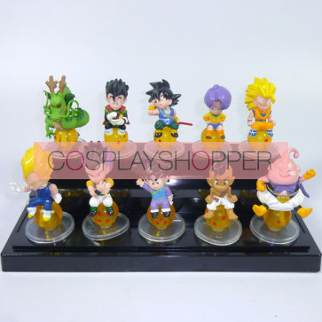 10-Piece Dragon Ball Goku Mini PVC Action Figure Set