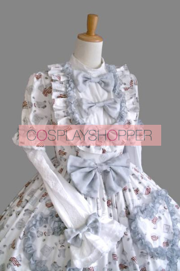 Lovely Long Sleeves Bows Sweet Lolita Dress