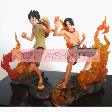 2-Piece One Piece Mini PVC Action Figure Set - A