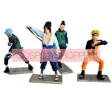 4-Piece Naruto Mini PVC Action Figure Set