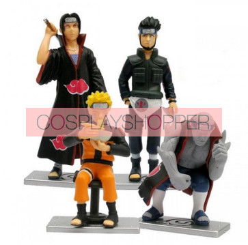 4-Piece Naruto Mini PVC Action Figure Set - C