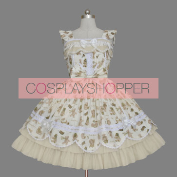 Cute Sleeveless Bow Bandage Sweet Lolita Dress