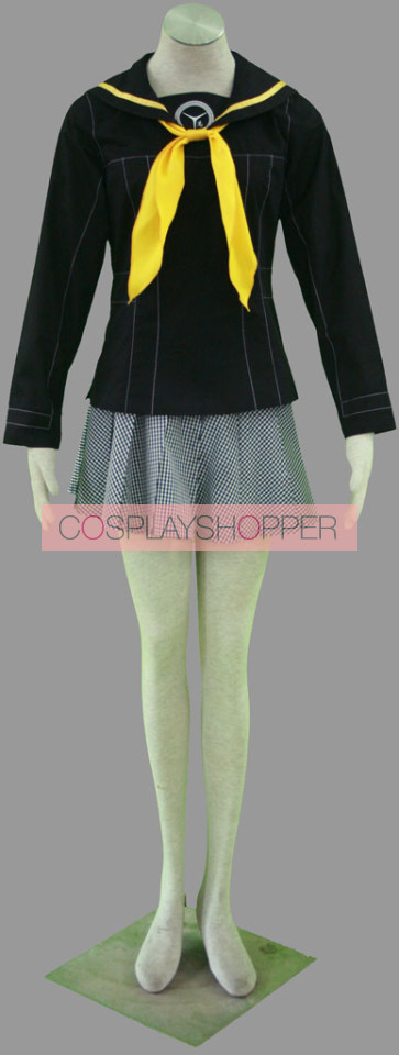 Persona 4 Chie Satonaka Girl School Uniform Cosplay Costume