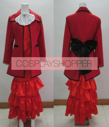 Kuroshitsuji Black Butler Madam Red Angelina Dalles Cosplay Costume