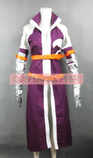 Fairy Tail Erza Scarlet Cosplay Costume (Purple Kimono Coat)