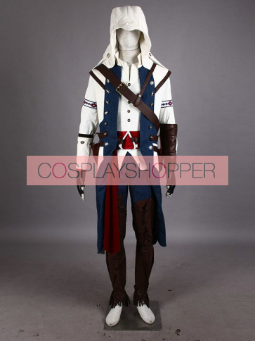 Assassin's Creed III Connor Kenway Cosplay Costume (White Edition) - Deluxe