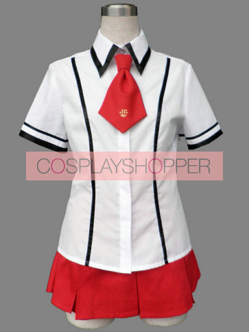 Baka to Test to Shoukanjuu Girl Summer School Uniform Cosplay Costume