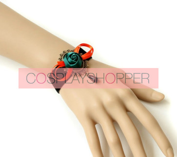 Beautiful Rose Bead Office Girls Lolita Wrist Strap