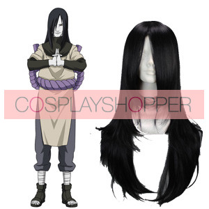 Black 65cm Naruto Orochimaru Cosplay Wig