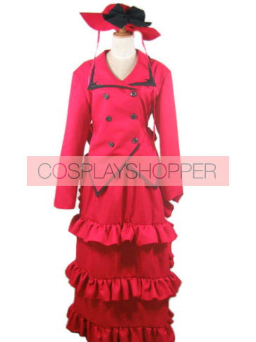 Kuroshitsuji Black Butler Madam Red Angelina Durless Cosplay Costume