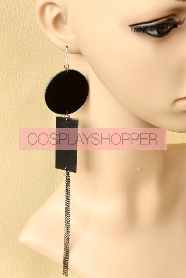 Black Special Lady Handmade Lolita Earrings